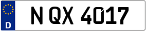 Truck License Plate